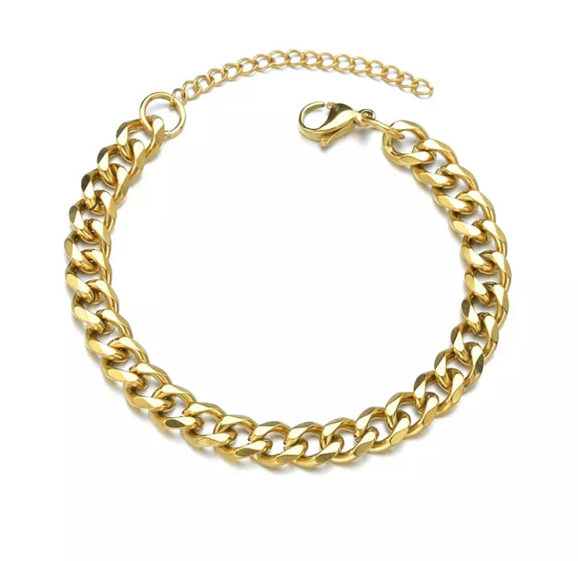 Small Link Cuban chain Bracelet